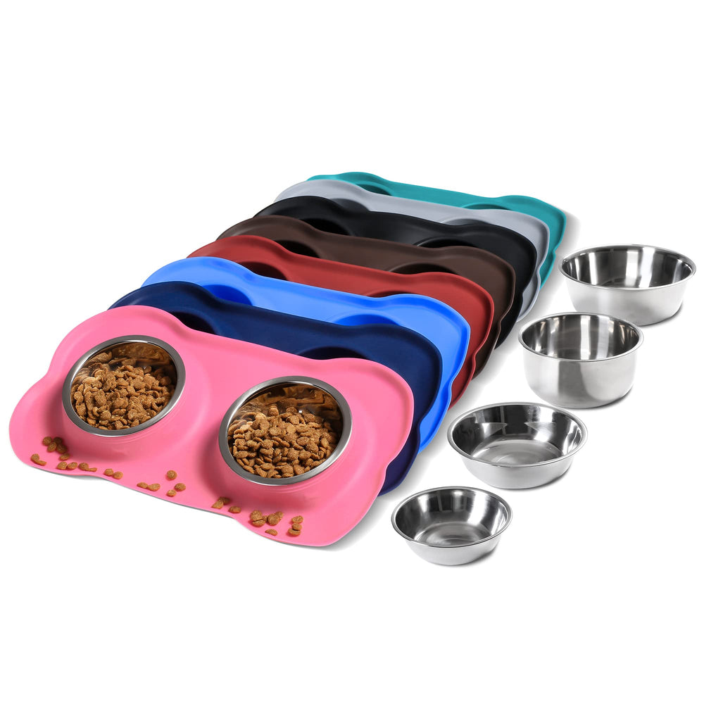 Hubulk set designed for two pets to eat together without crowding.