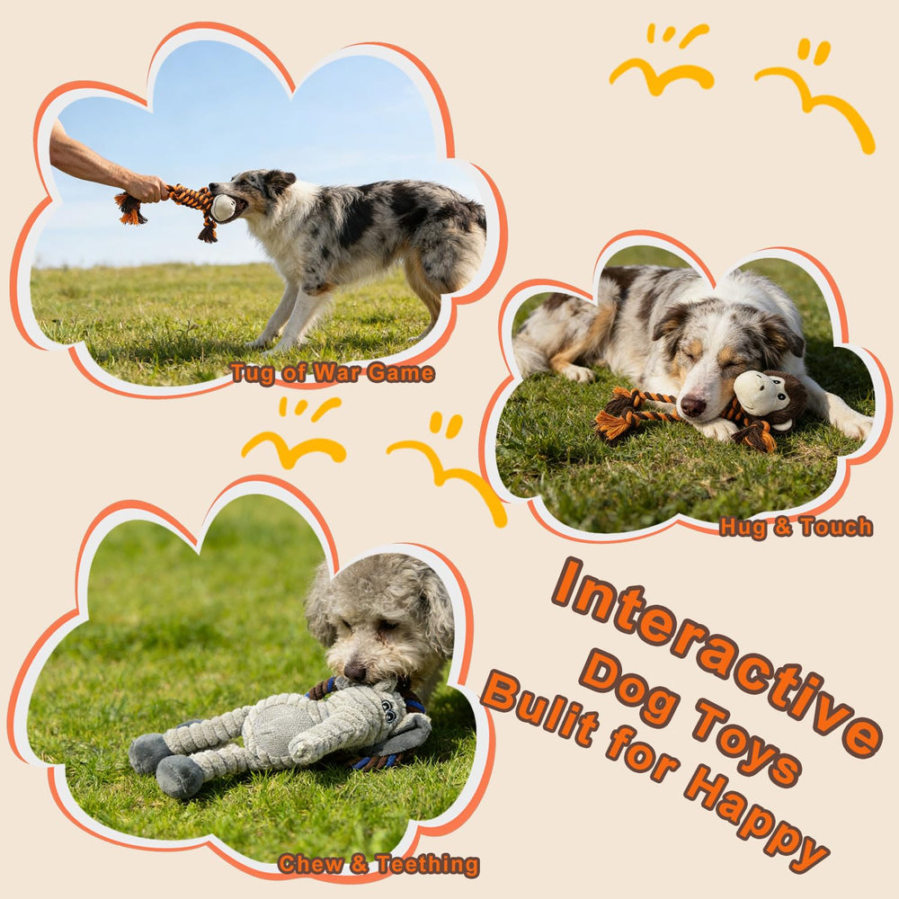 HUGEME crinkle dog toy interactive design for long-lasting engagement.