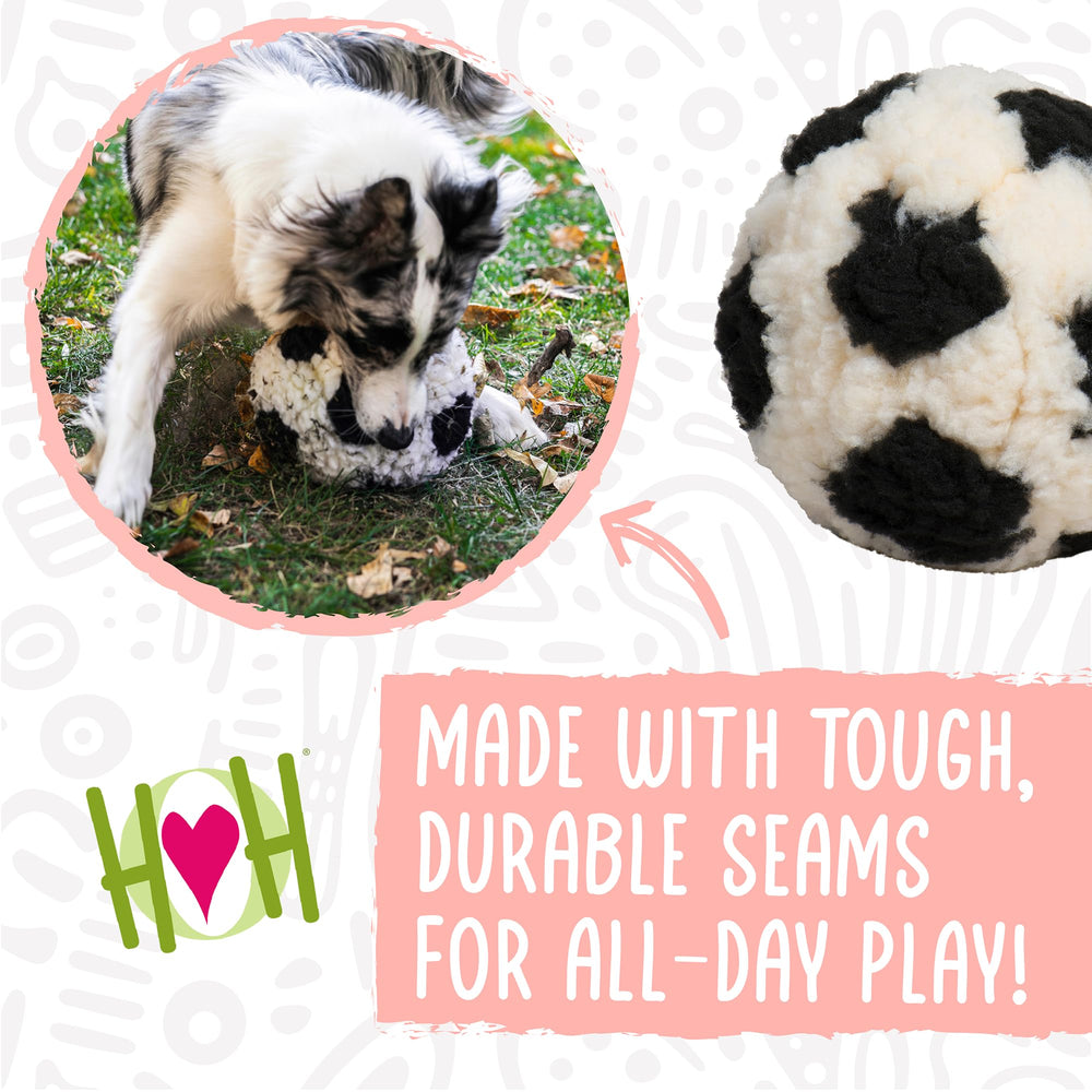 HuggleHounds 8-inch plush ball great for fetch and cuddles