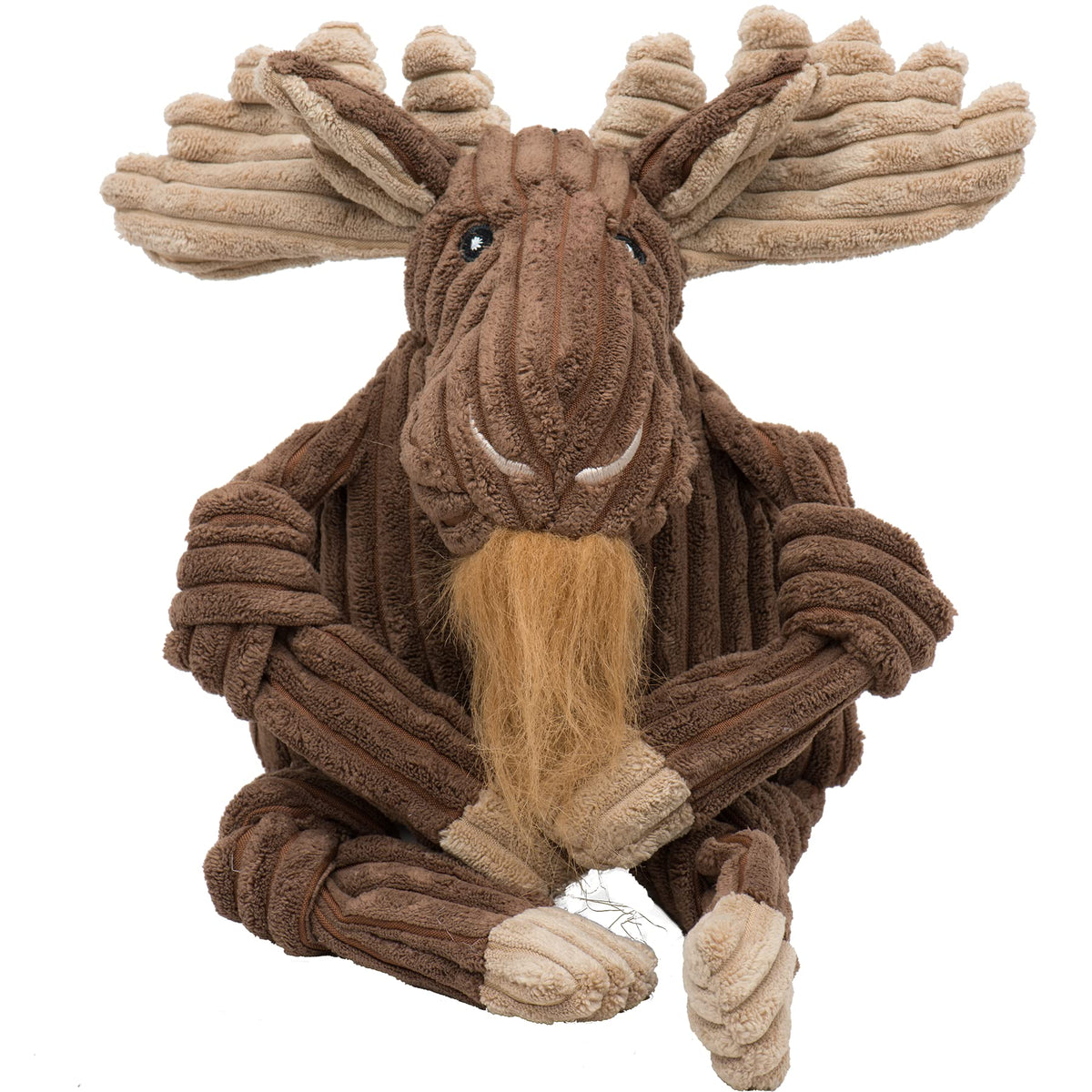 HuggleHounds Manny Moose Knottie plush toy for interactive playtime
