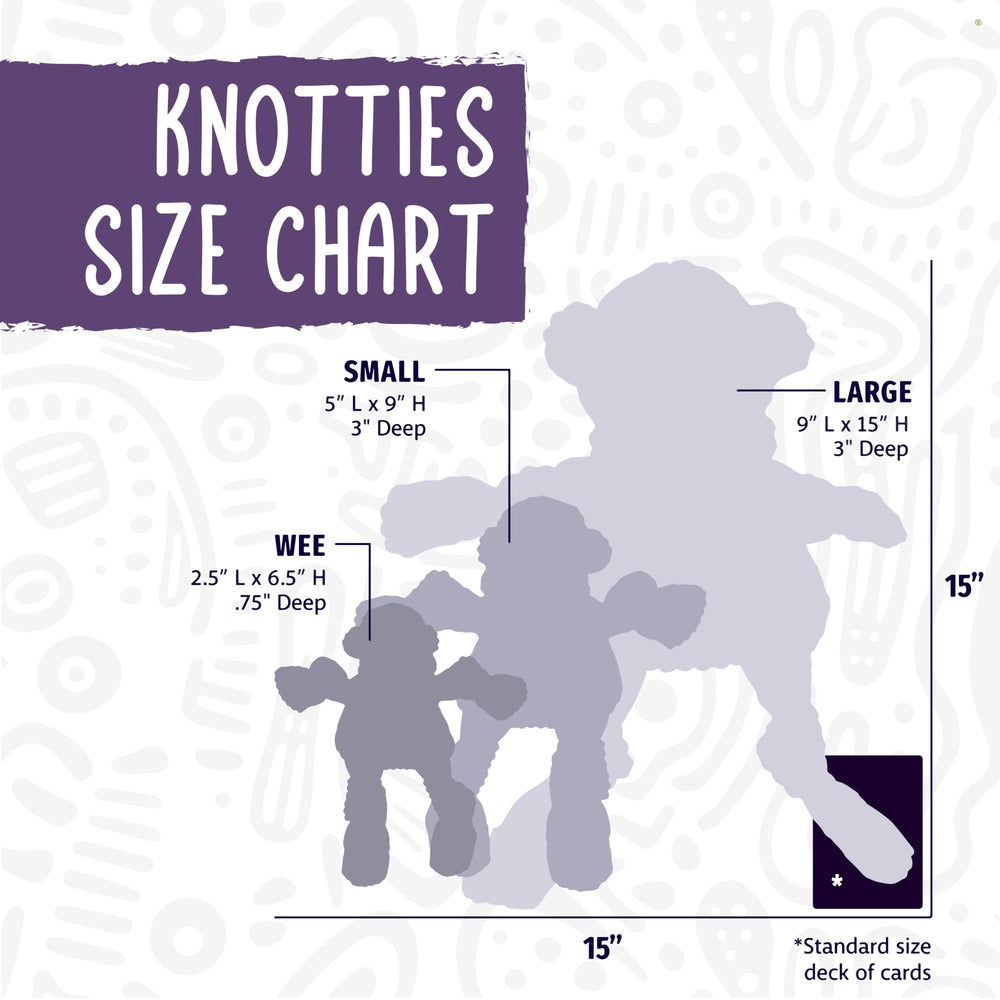 HuggleHounds Sly Fox Knottie toy ideal for puppies and dogs of all sizes.