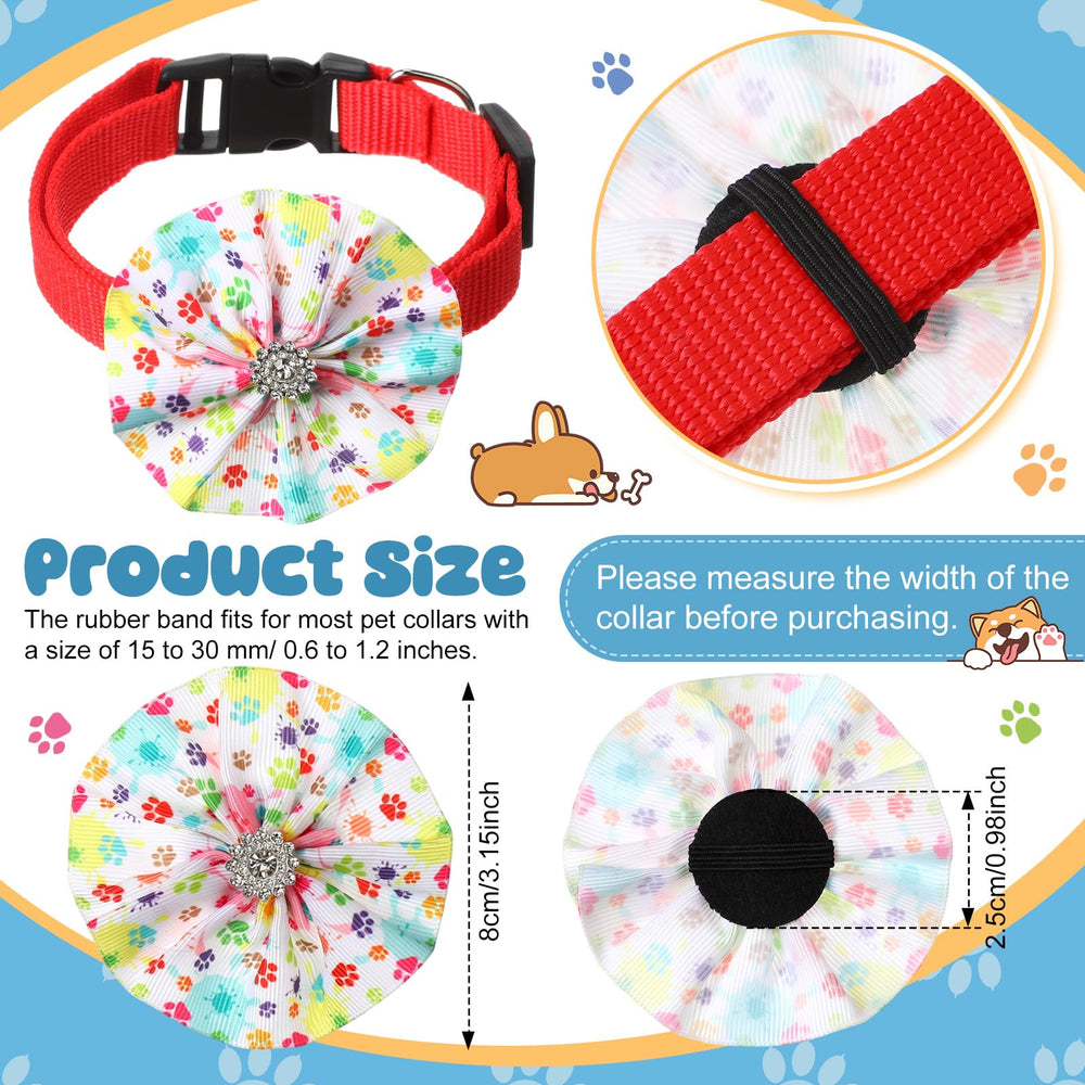 Huhumy elastic-back bow attachment fits most collars for quick decorating
