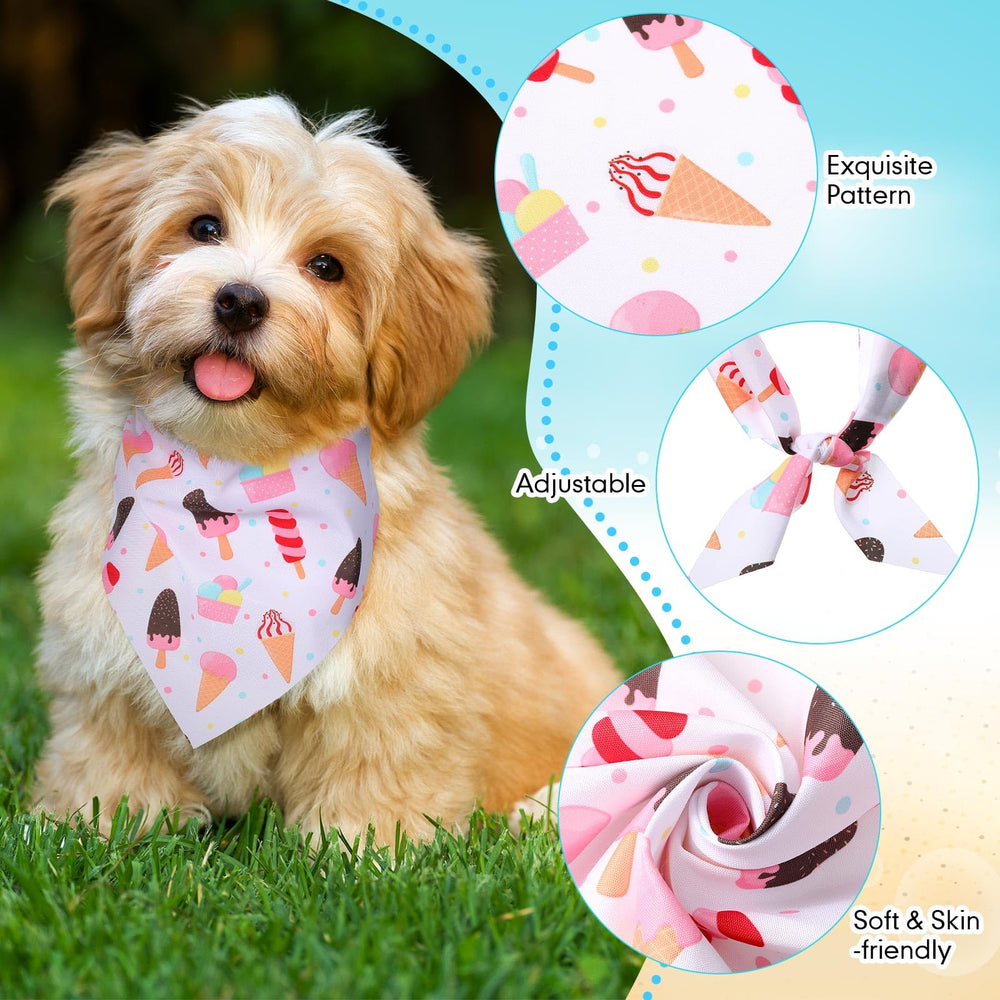 Huhumy dog bandanas Banana leaves design brightens photos and outings.