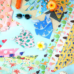Huhumy dog bandanas Cactus pattern offers playful, breathable outdoor style.