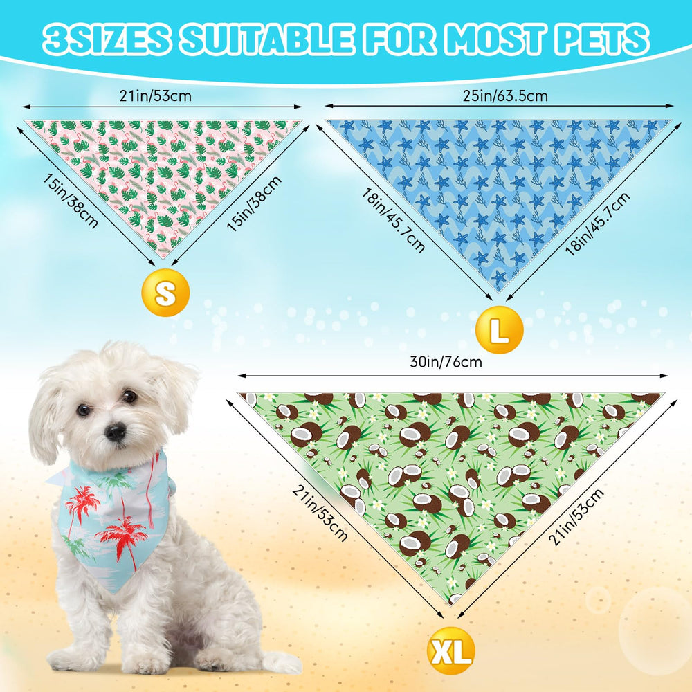 Huhumy dog bandanas Watermelon print adds vibrant summer flair to walks.