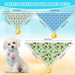 Huhumy dog bandanas Watermelon print adds vibrant summer flair to walks.