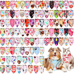 Huhumy Donut Dog Bandana bulk pack, front view, vibrant colors for stylish everyday wear.