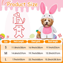 Huhumy Easter dog costume shows a 3D carrot attachment for playful charm