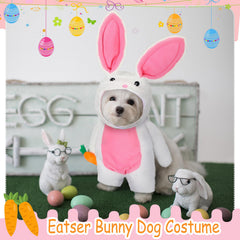 Huhumy Easter dog costume uses soft polyester fabric for comfortable all-day wear