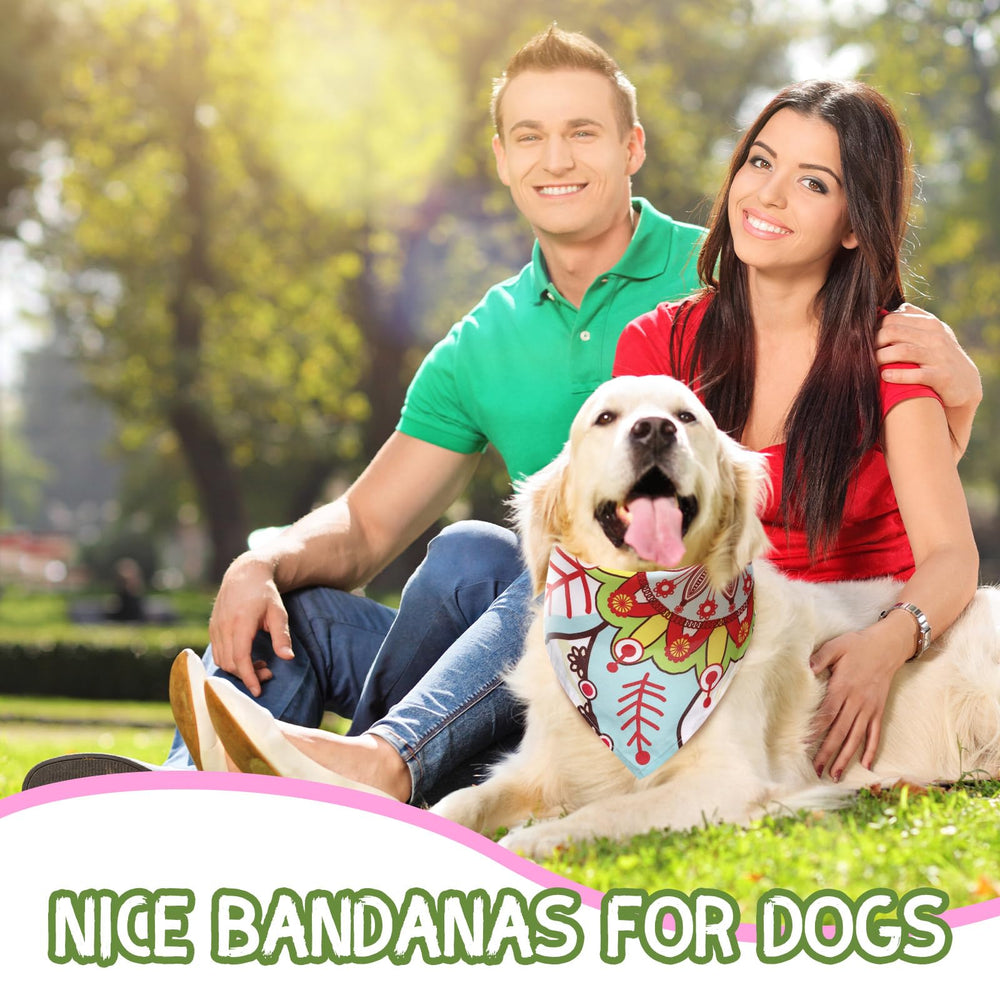 Huhumy paisley bandana folded triangle design enables quick tying and secure placement.