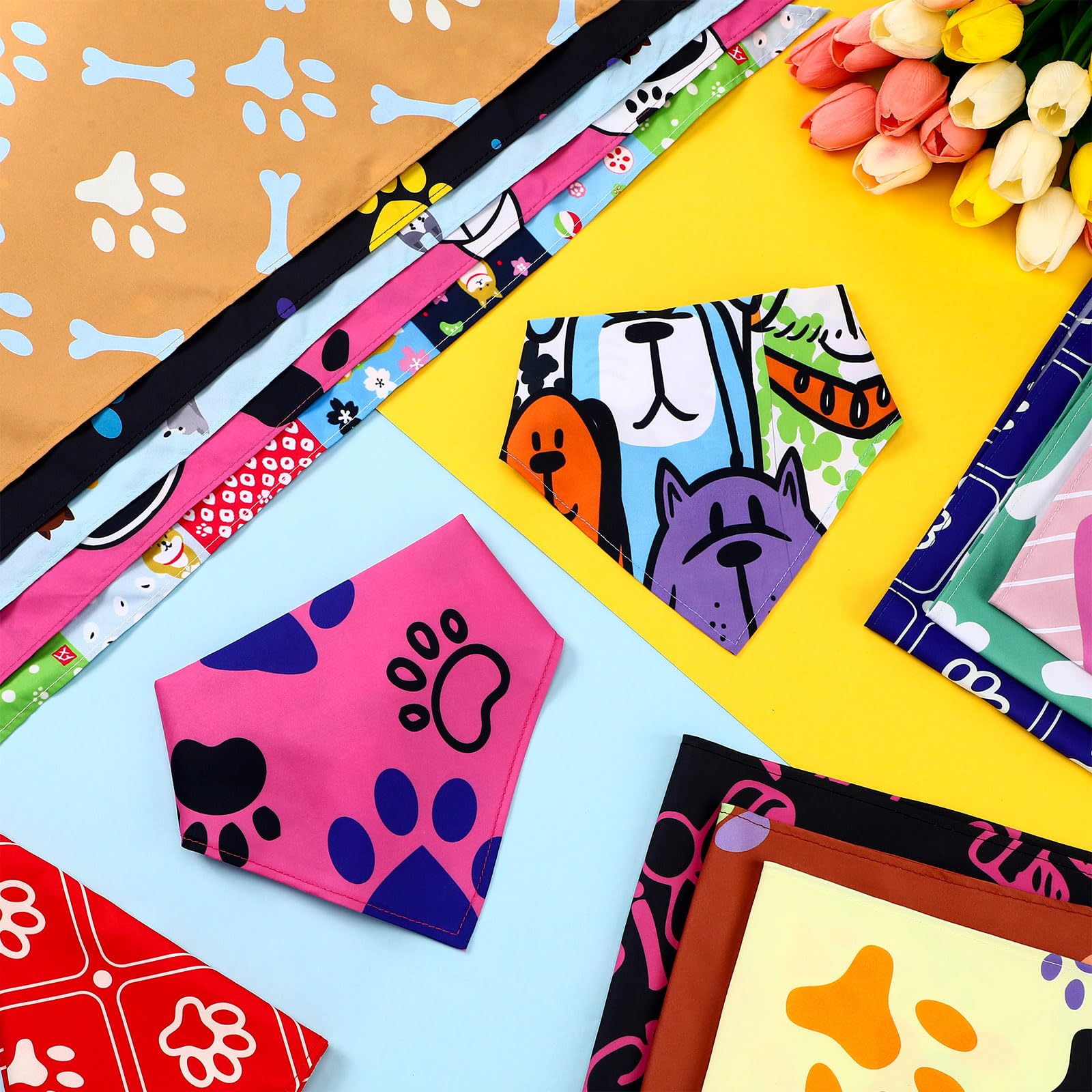 Huhumy adjustable triangle bandana stays in place during outdoor fun