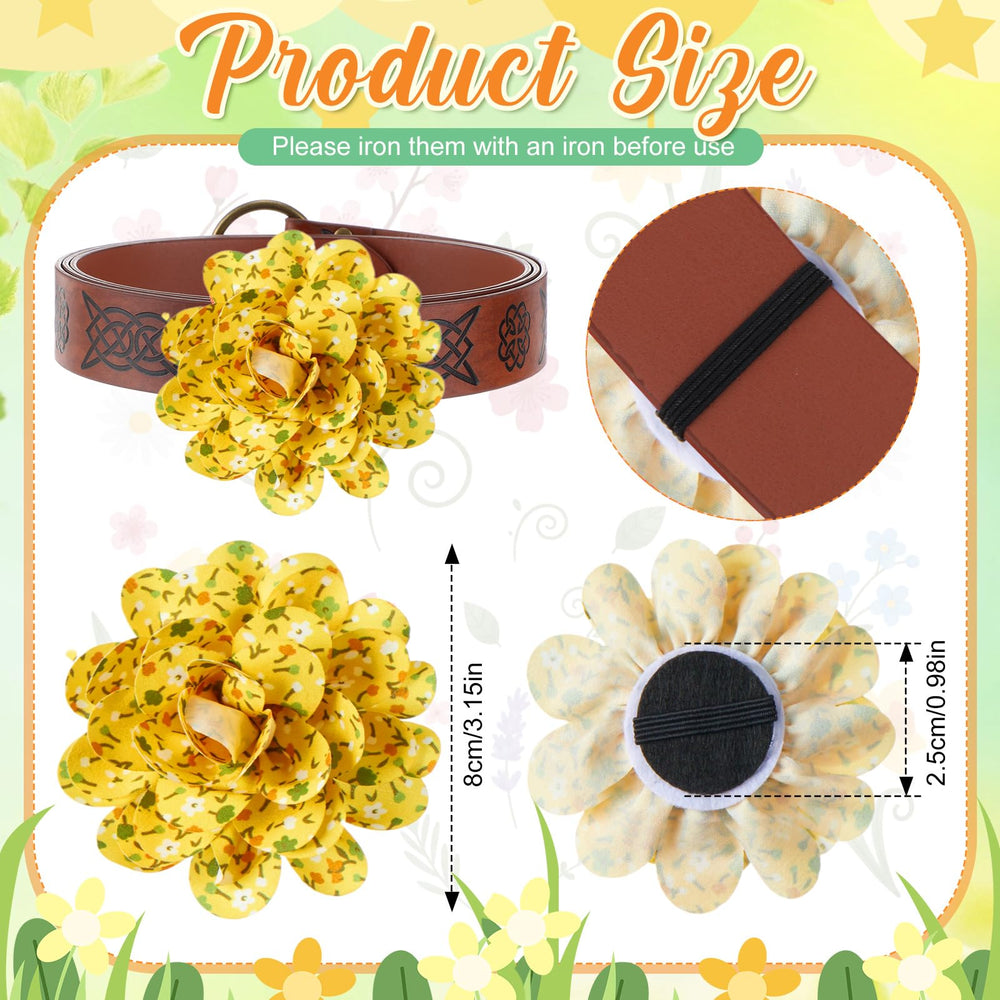Huhumy spring dog collar flowers wildflowers pattern for outdoor spring walks.