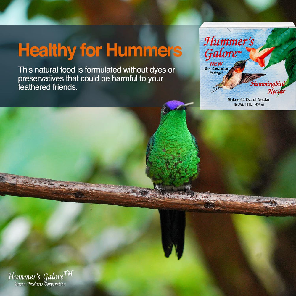 Hummers Galore no-boil nectar solution ideal for quick backyard feeding