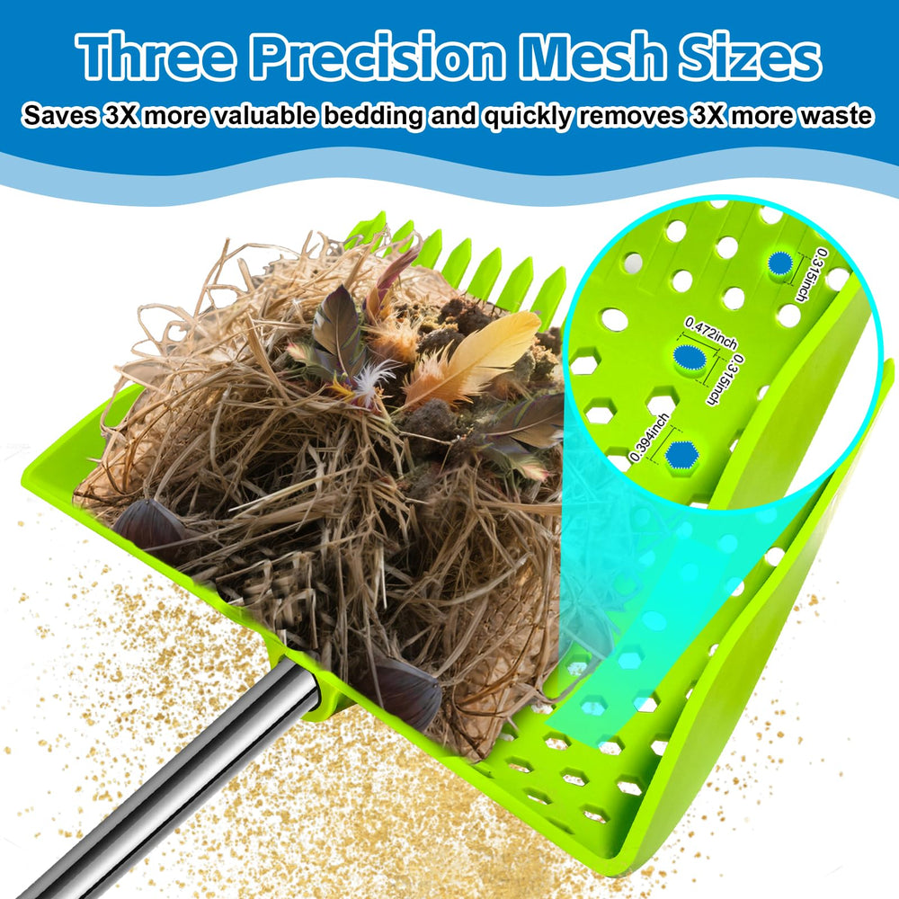 HUMUMU 12-inch head with wide sifting keeps bedding intact