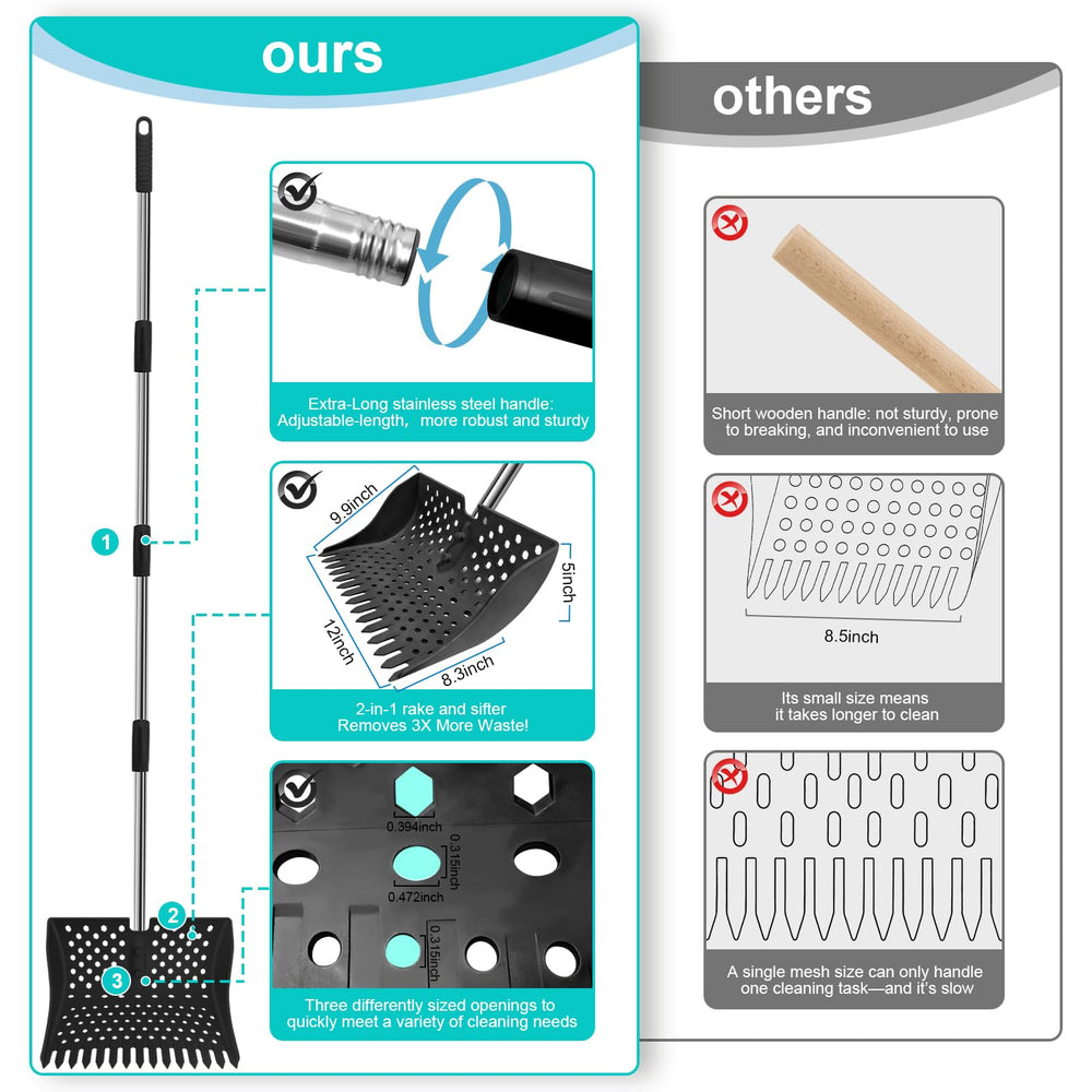 HUMUMU rust-proof steel handle stays reliable in heat or cold.