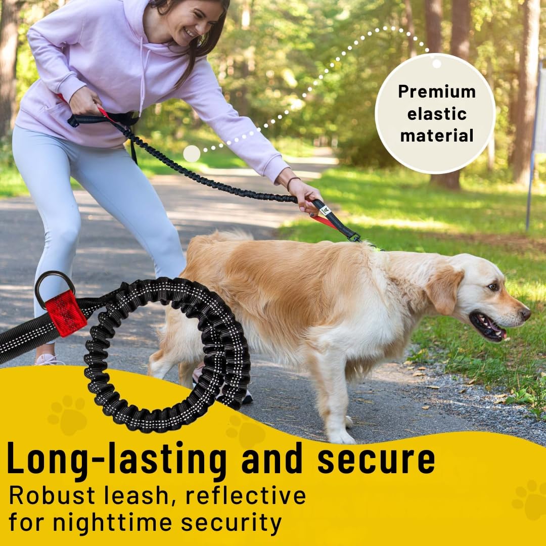 Hundefreund 47inch extension leash adds length for extra freedom and fewer tangles.
