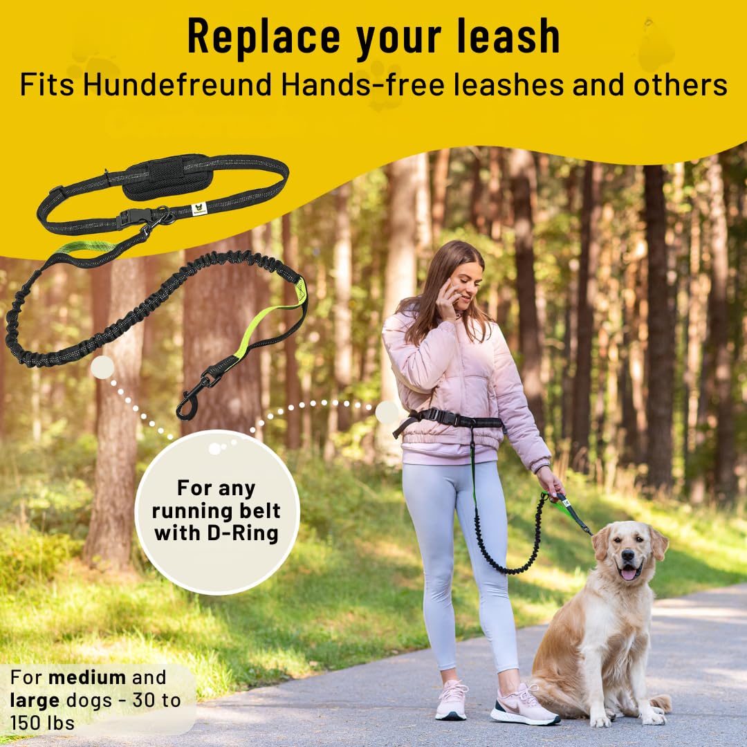 Hundefreund reflective stitching increases visibility during night strolls.