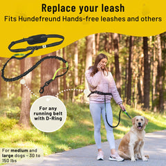 Hundefreund reflective stitching increases visibility during night strolls.