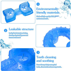 Hungdao teething bone toy in blue with cooling action for dogs