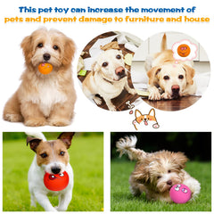 Hungdao squeaky ball with printed sad face for fun and varied play cues.