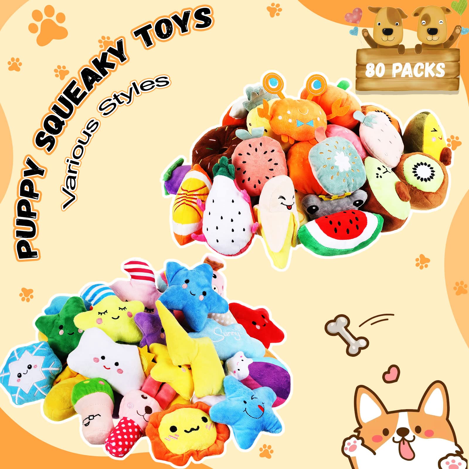 Hungdao squeaky toy featuring built-in squeaker to attract dog attention.