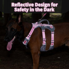 Huntboo escape-proof harness with triple straps prevents escapes during walks