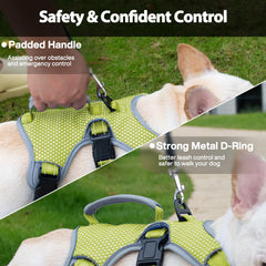 Huntboo Harness with padded handle helps dogs over obstacles during training or hikes.