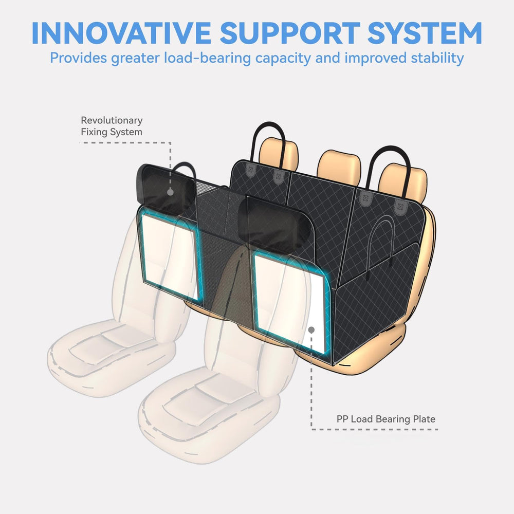 HUOHUOCN dual openings enable seat belt access and center armrest use