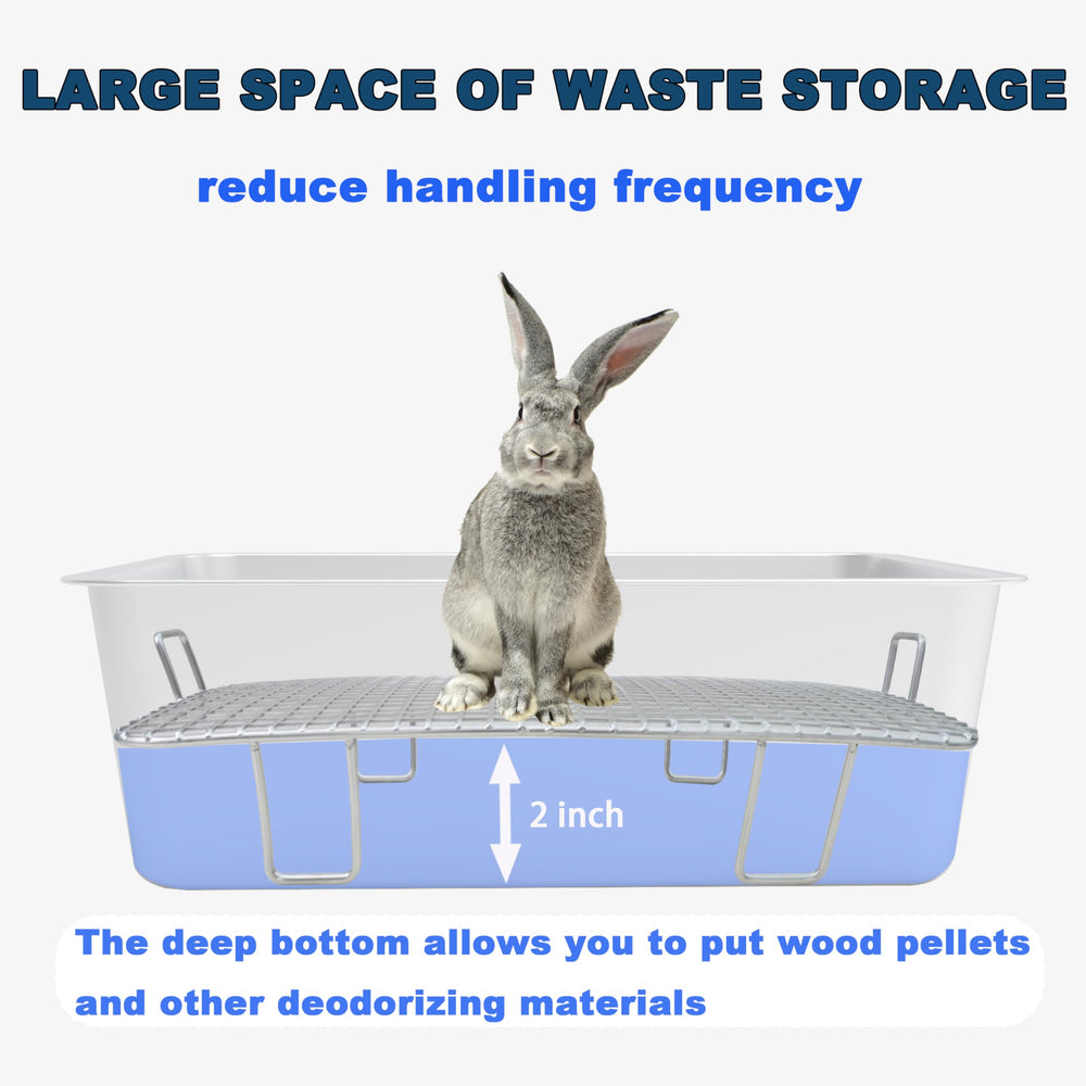 HUQIZOO deep-waste-storage simplifies quick cleanup and odor control.