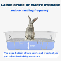 HUQIZOO deep-waste-storage simplifies quick cleanup and odor control.
