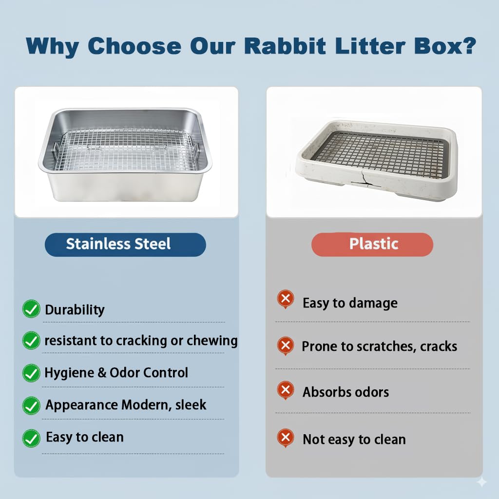 HUQIZOO odor-neutral finish helps maintain a fresher rabbit habitat.
