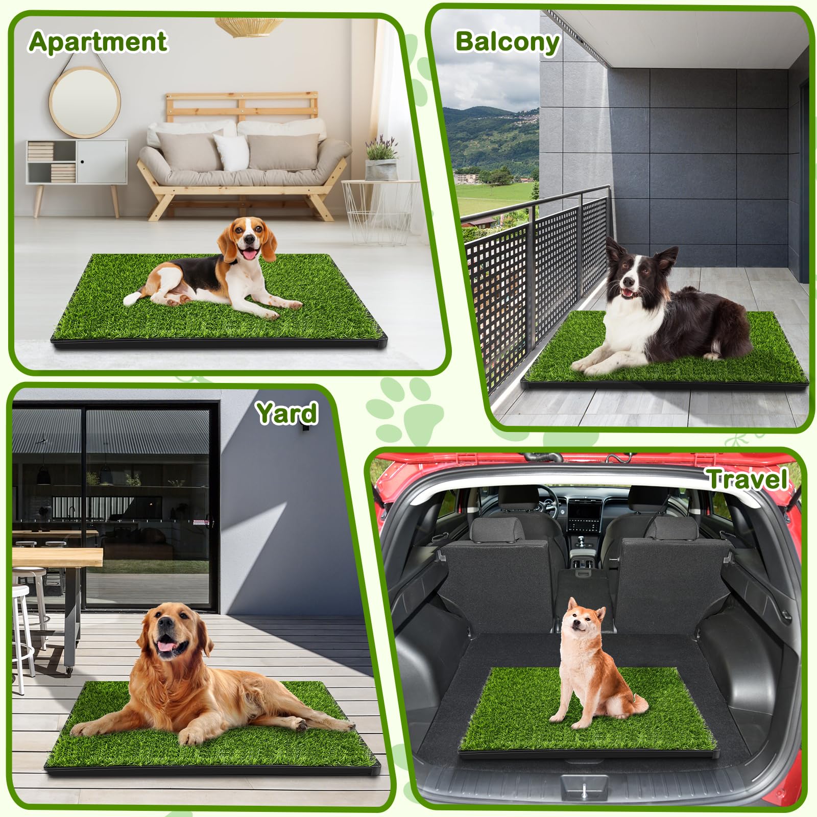 HURENTEK travel-friendly potty keeps pets comfortable during trips and in apartments.