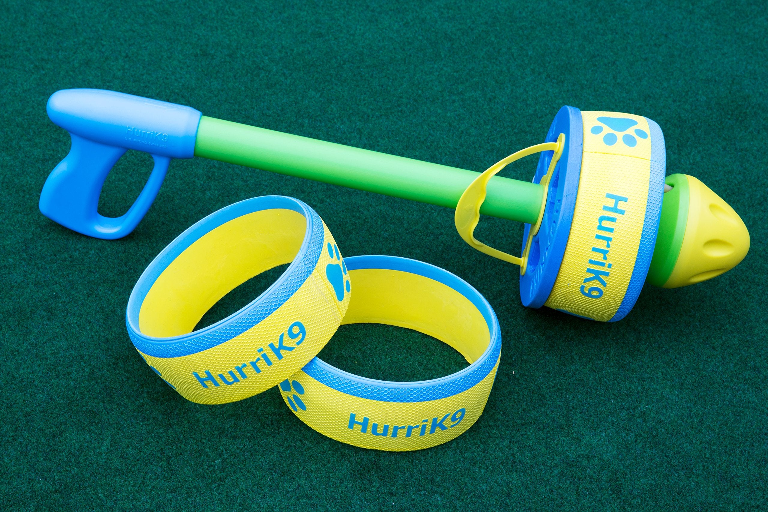 HurriK9 three rings in use ready for energetic fetch sessions.