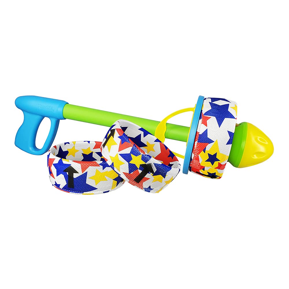 HurriK9 65ft flying ring launcher for dogs boosts fetch workouts and outdoor play.
