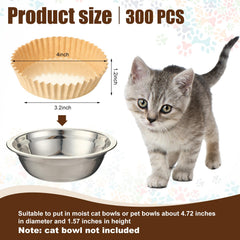 Hushee bulk pack of 300 liners offers convenient, hygienic feeding sessions for pets.