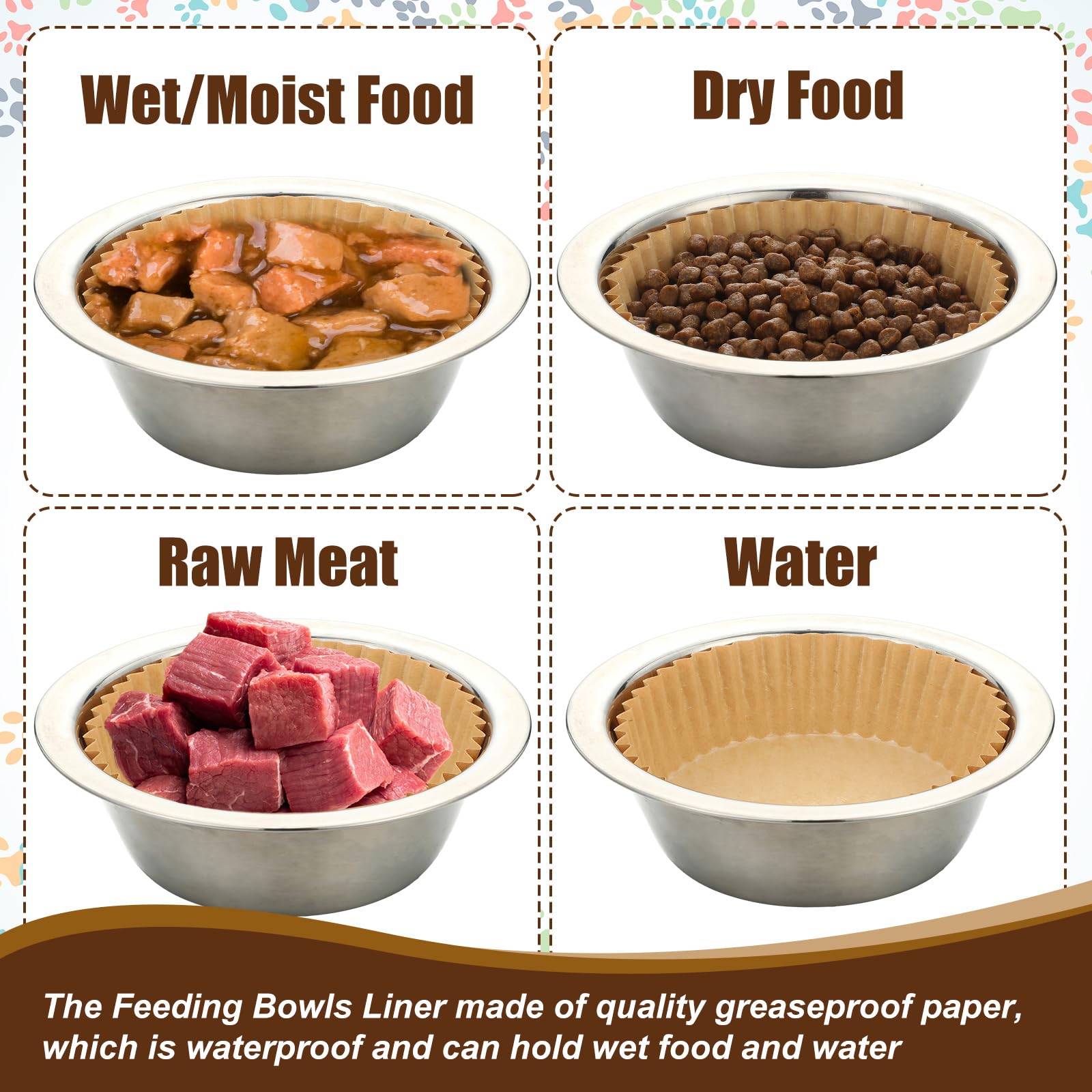 Hushee disposable liners simplify post-meal cleanup and prevent bowl mess.