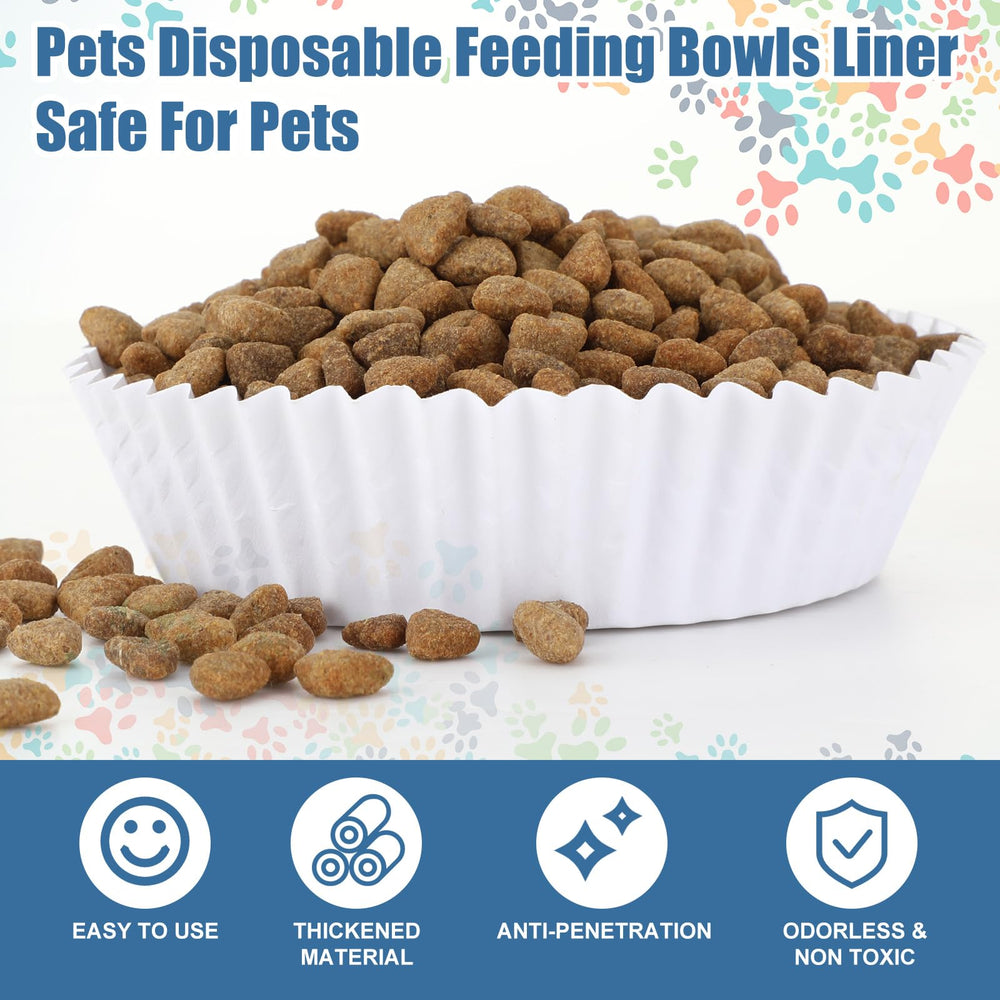 Hushee 4x1.2 inch liner fits small bowls for cats and small dogs.