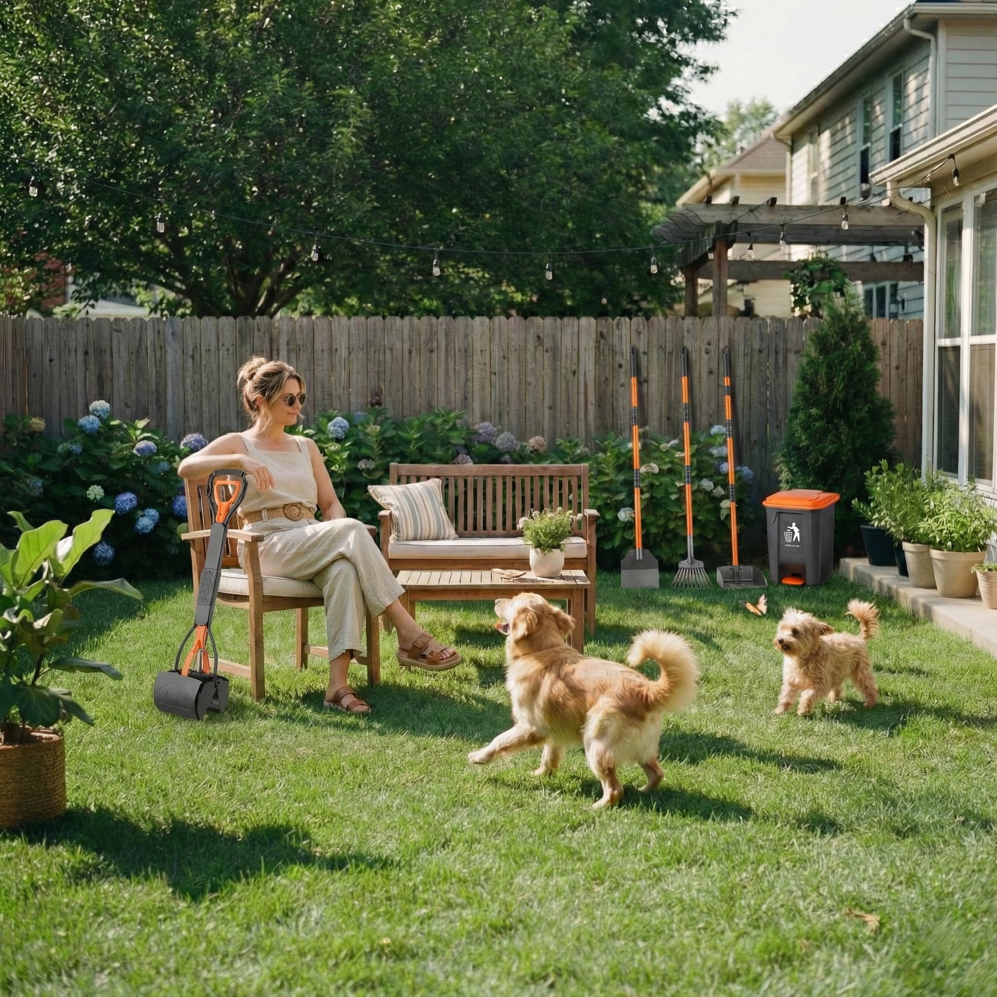 HUZSV bright color design adds visibility and style to yard tasks