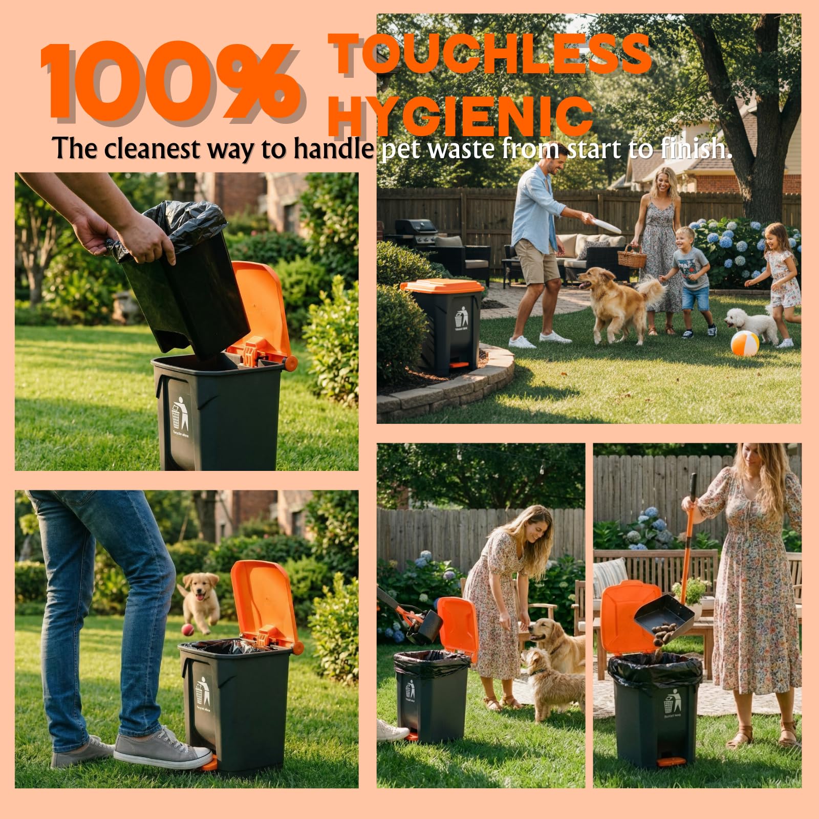HUZSV tray collects and dumps poop quickly during cleanup
