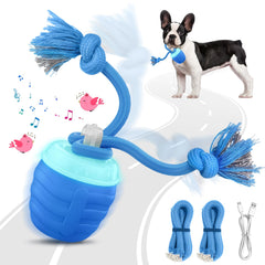 HVUATQ interactive dog ball purple side view stimulates curiosity during play.