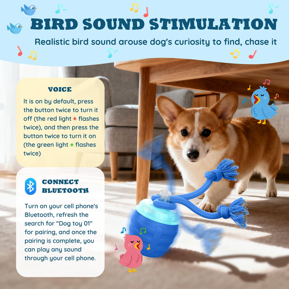 HVUATQ rolling toy in action durable plastic safe for small breeds.