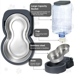 HWONMTE gravity-fed design ensures steady refills for pets.