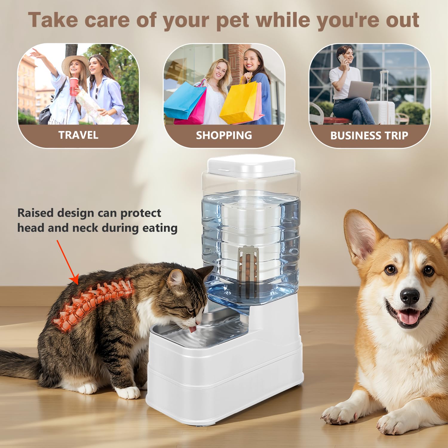 HWONMTE large 8L reservoir minimizes refills for busy households