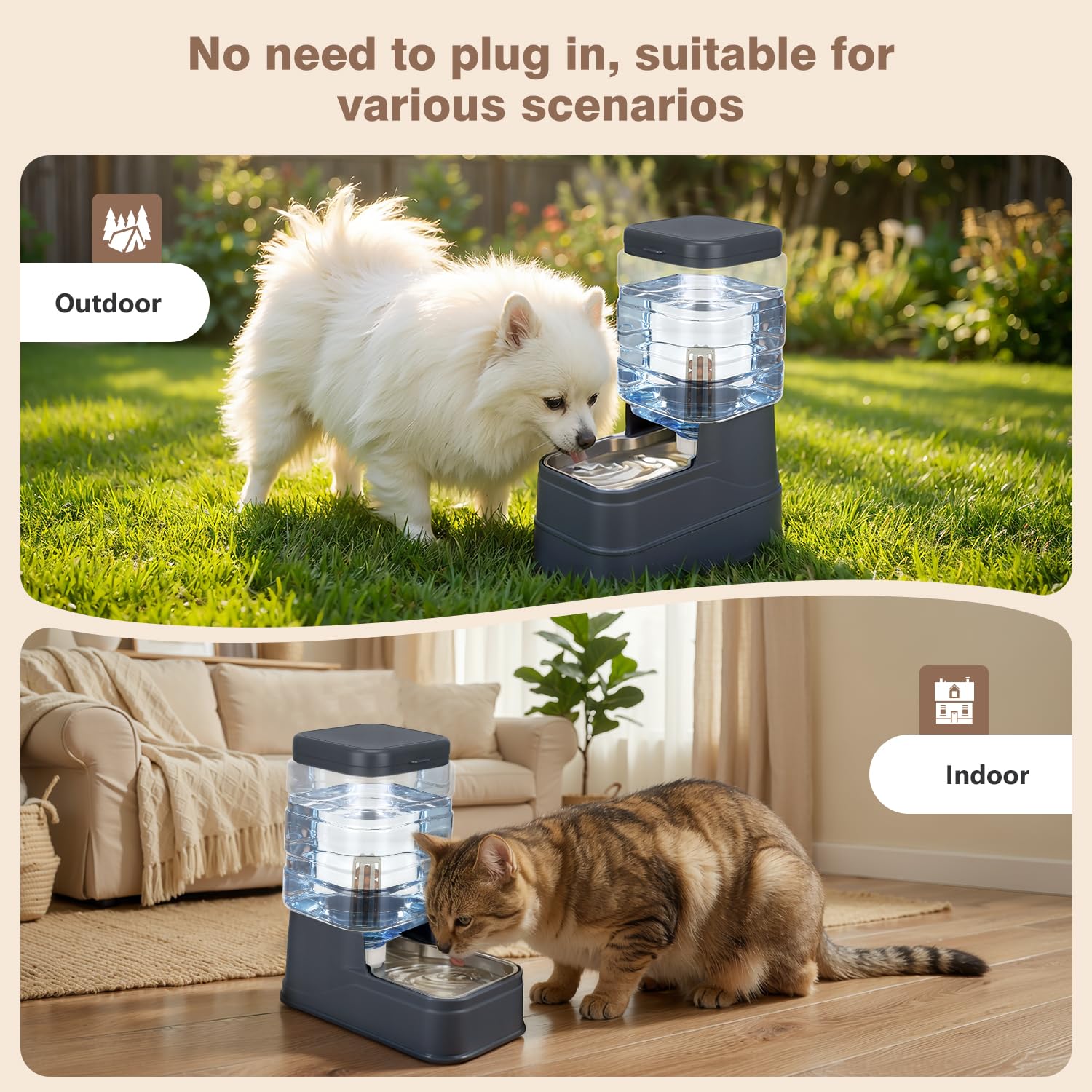 HWONMTE pet hydration solution ideal for homes with multiple pets.