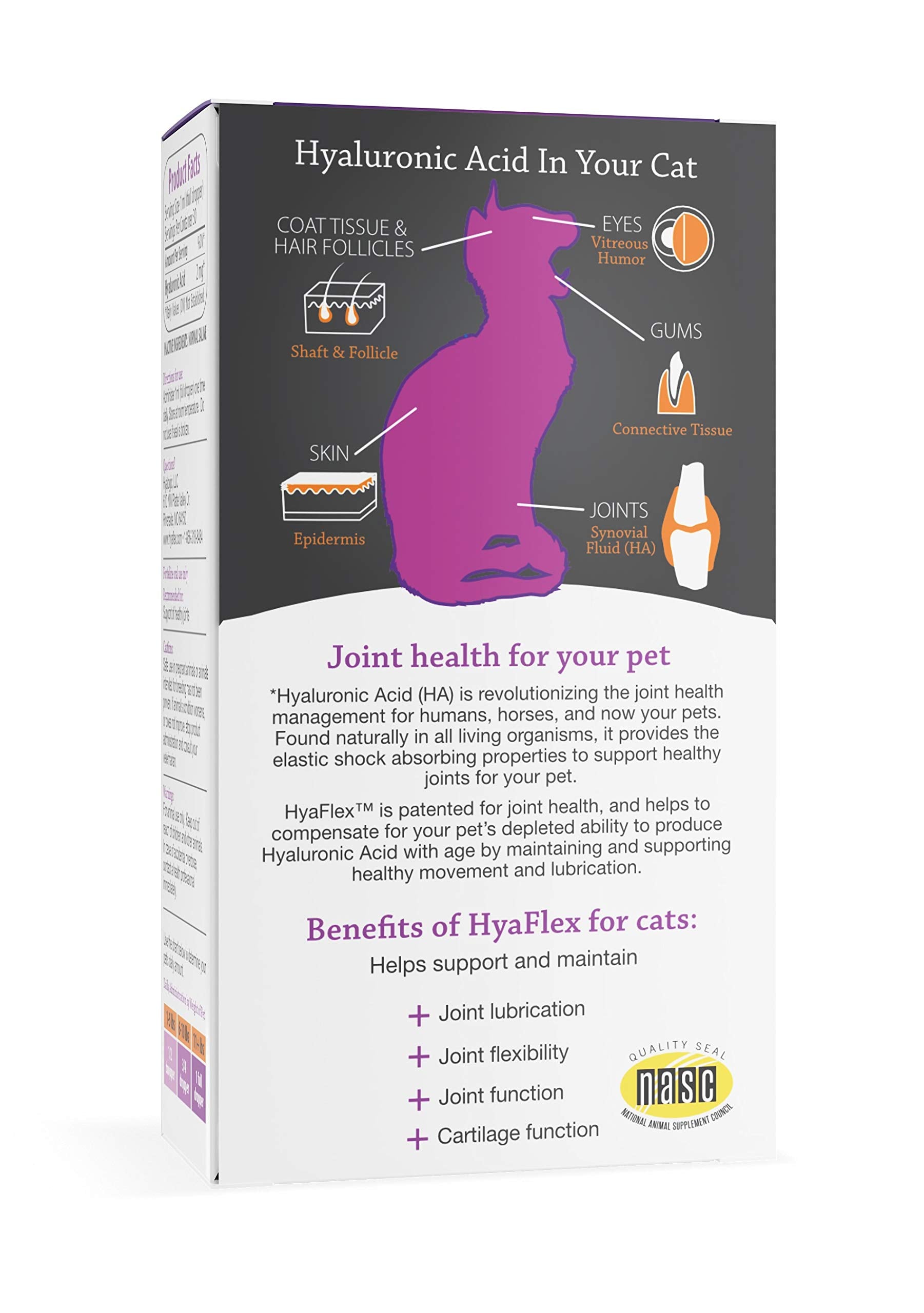 Pouring Hyalogic HyaFlex into cat food for simple administration