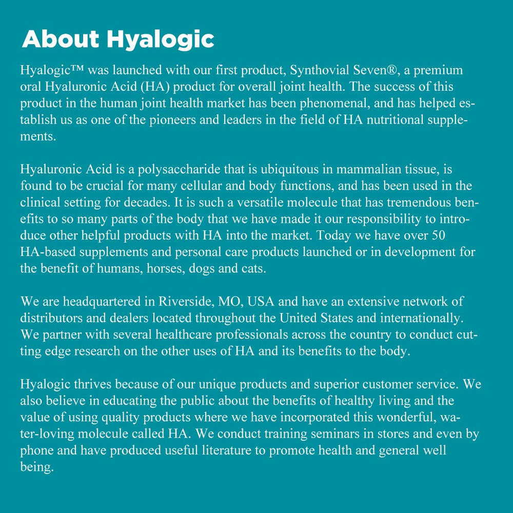 Daily dosing with HyaFlex supports consistent joint care for dogs.