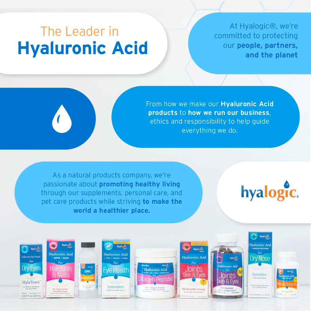 Hyalogic HyaFlex Pro packaging shows USA-made quality and premium ingredients