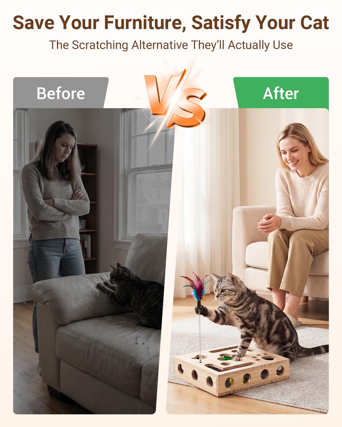 Hyfico catnip ball and four bell balls provide varied sounds and scents for curiosity.