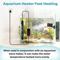 Hygger aquarium heater explosion-proof glass cover for safety