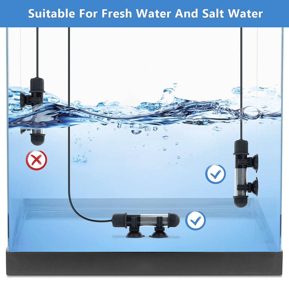 hygger 100W option provides reliable warmth for small tanks